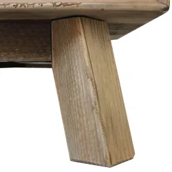 Dominique TV stolek v odstínu Pine Wood detail nohy