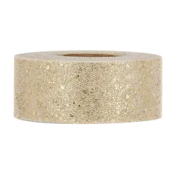 Glanzend tule lint in 4 kleuren en diverse gouden maten 4