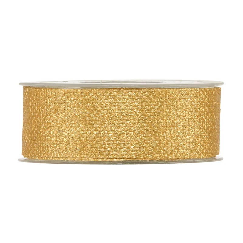 Jute Xmas Ribbon Guld, Brons och Silver i 3 Guldstorlekar