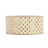Bright Gold Stars Ribbon - Prickar - Ränder i 2 storlekar