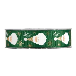 Santa Claus Ribbon in 2 Colors mm 25x10 mt green