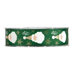 Nastro Santa Claus in 2 Colori mm 25x10 mt verde