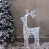 Reindeer of White LED Crystals Various Heights | ChartaRè