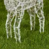 Reindeer of White LED Crystals Various Heights | ChartaRè