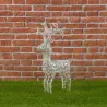Reindeer of White LED Crystals Various Heights | ChartaRè