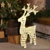 Reindeer of White LED Crystals Various Heights | ChartaRè