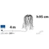 Ramo Cadente Bianco Led Bianco Caldo Varie Misure | ChartaRè
