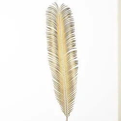 Ramo Foglia Areca Oro Antico Cm 110