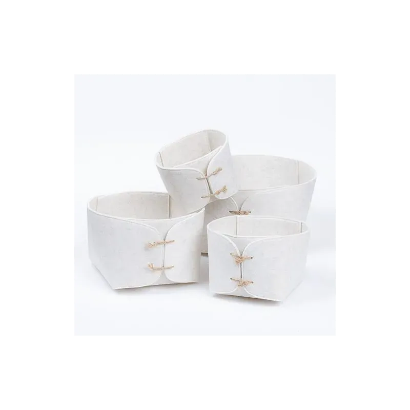 4 round baskets in Felt | ChartaRè