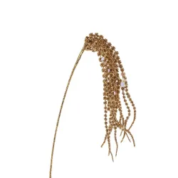 Amarantus Purpurina Dorada con Detalles Blancos o Negros Cm.83