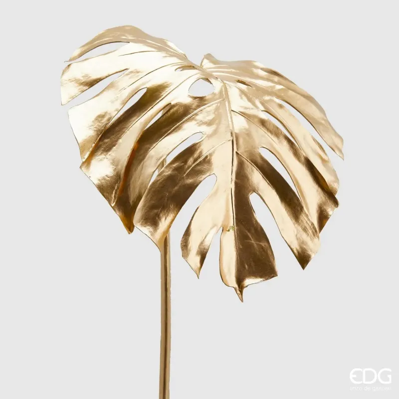 Folha de Ouro de Metal Monstera Cm.104