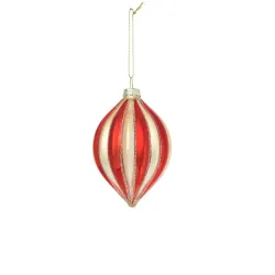 Glass pendant mm. 80 Red Gold
