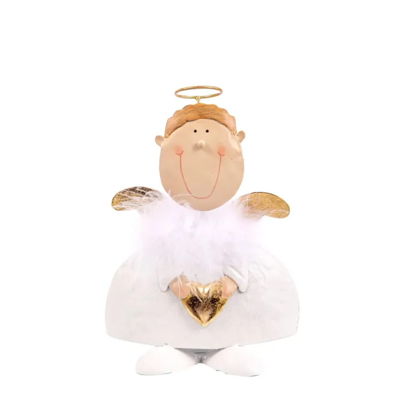 Anjo de Metal Branco 21