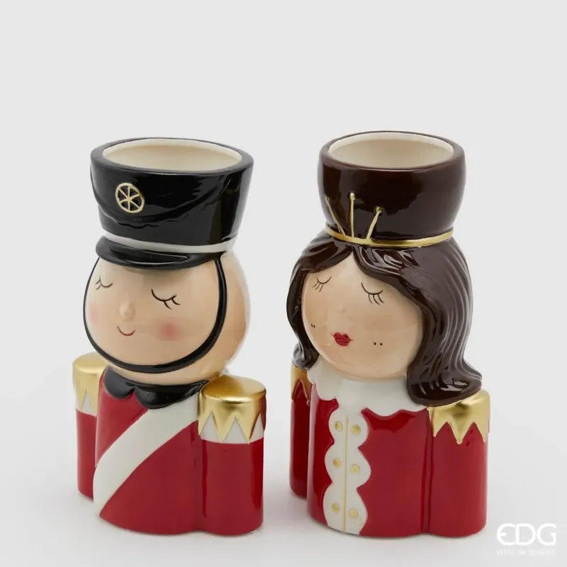 Soldat Vase Him / Her cm 23 h