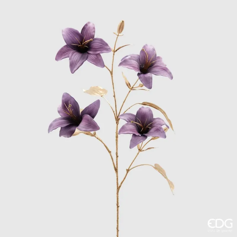 Lavendel Lilium tak met gouden stengel EDG | ChartaRè