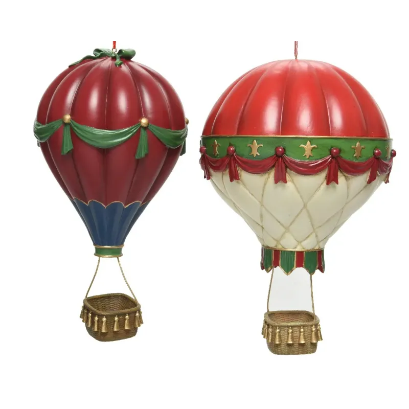 Barevný polyresinový horkovzdušný balón v 25,5 cm