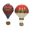 Colored Polyresin Hot Air Balloon h 25.5 Cm