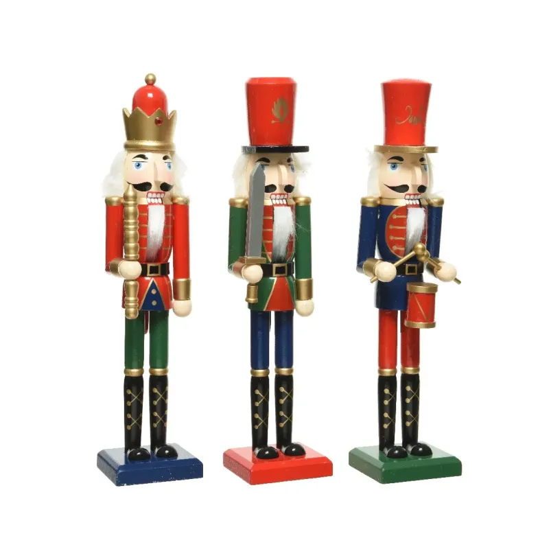 Nutcracker soldier multicolor in wood various heights