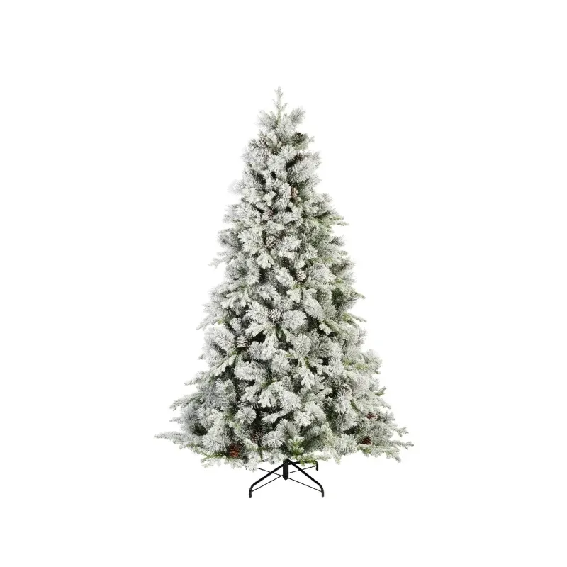 Snowy Lausanne Christmas Tree with Pine Cones | ChartaRè