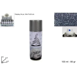 Glitter Spray Can 100 ml white