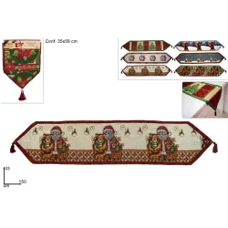 Centro de mesa de Natal cm 33x150 estampas sortidas
