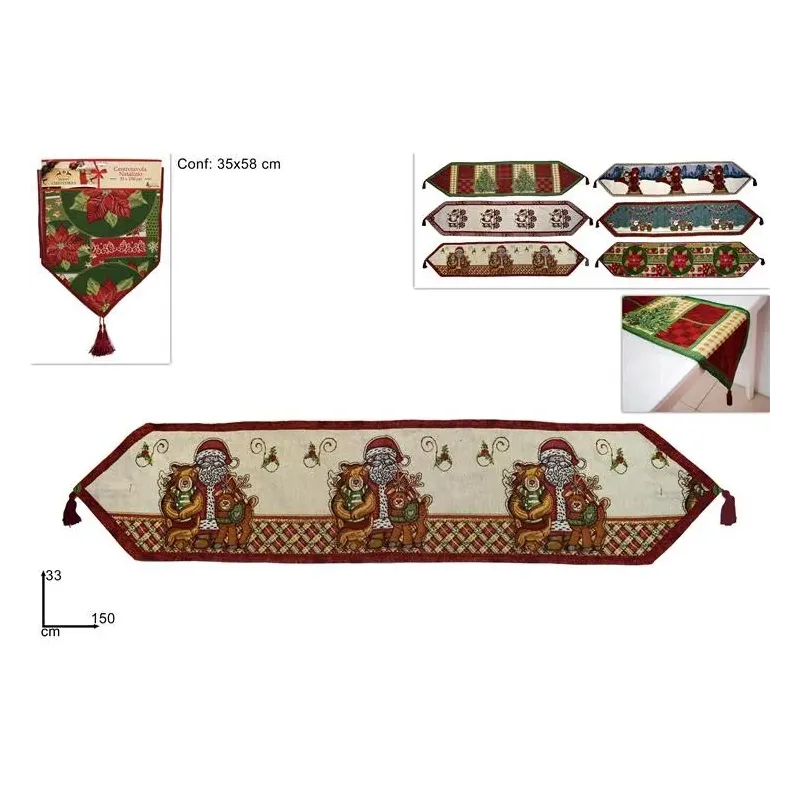 Bożonarodzeniowy stroik cm 33x150 różne nadruki