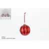 Sfera Vetro con Rombi in Velluto Vari Colori e Misure