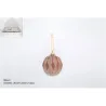 Sfera Vetro con Rombi in Velluto Vari Colori e Misure
