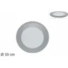 Christmas Underplate Red or Silver Rim Diam. 33 cm.
