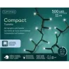 500 LEDs Compactos 11 mt Cable Blanco o Verde Multicolor