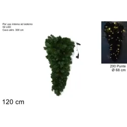 Guirlande Vert Chute Cm 120 avec LED