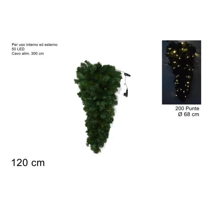 Green Garland Cornice 120 cm with LED