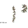 Garland with Pink Berries and Pine Cones cm 150 | ChartaRè