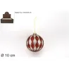 Glass Sphere with Rhombuses Various Colors and Sizes