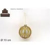Glass Sphere with Rhombuses Various Colors and Sizes