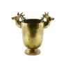 Coupe avec têtes de cerf dorées en deux tailles