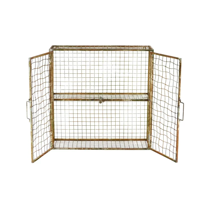 Geremia wall shelf in gold metal