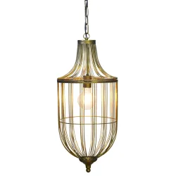 Lustre de Guindaste em Metal Dourado | ChartaRè