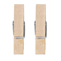 100 Mollette in Legno mm.35 Bianco o Naturale
