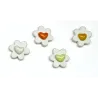 4 Calamite Fiore in Porcellana con Cuore in Colori Assortiti | ChartaRè