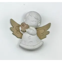 Ángel de tiza con alas de madera 12 piezas