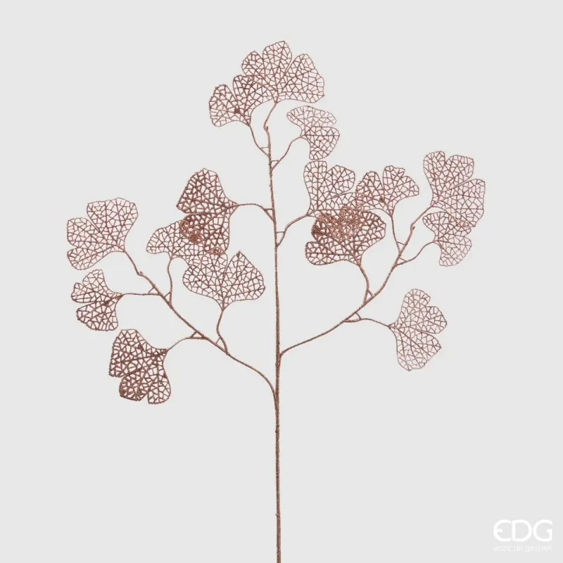 Tak Blad Ginkgo Olis Glitter Diverse Kleuren Cm.75 roze