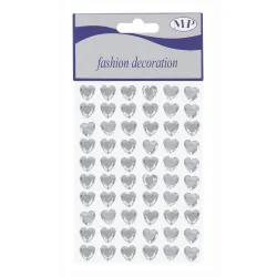 60 Hearts Gemstone Stickers for Decoration