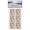 6 Etichette Adesive Merry Xmas cm 4,5x3,5