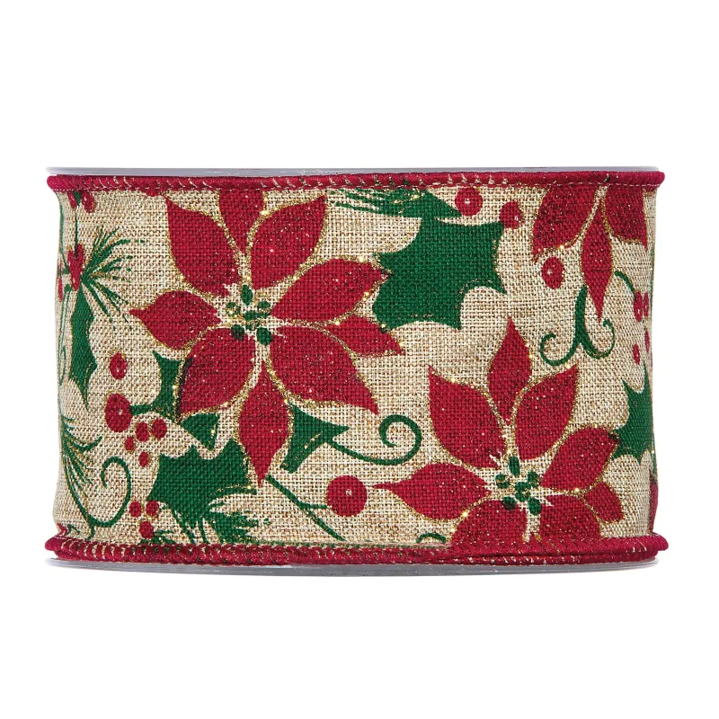 Ruban étoile de Noël mm 63x10 mt