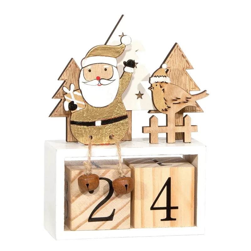 Calendario de Adviento en Madera y Oro h.16