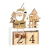 Advent Calendar in Wood and Gold h.16