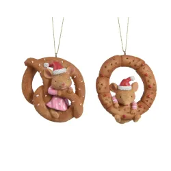 Mouse on Resin Cookie to Hang cm. 7