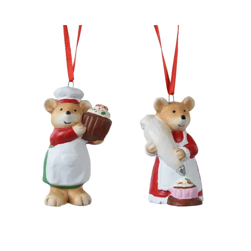 Ratos de bolo de resina para pendurar cm. 8