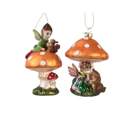 Elfe sur Verre Champignon cm. 11